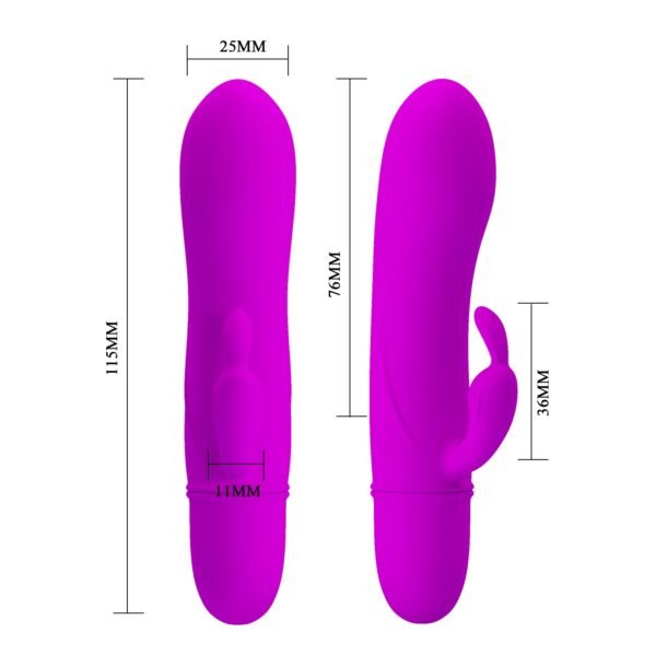 Bala vibradora Caesar en silicona médica, 10 funciones de vibración, diseño rabbit para estimulación de punto G y clítoris – Athenea Studios Sex Shop – ideal para zona íntima y pareja, disponible en Bogotá, Medellín, Cali y toda Colombia