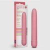 Bala vibradora Gaia en bioplástico Biofeel y silicona médica, diseño alargado de 18 cm, color rosa, impermeable y sostenible – Athenea Studios – ideal para estimulación profunda y uso en pareja, disponible en Bogotá, Medellín, Cali y toda Colombia