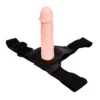 Arnés con dildo vibrador realista, 7 funciones, material PVC y TPR, diseño anatómico para pareja – Athenea Studios Sex Shop – adecuado para hombres y mujeres, resistente al agua, disponible en Bogotá, Medellín, Cali y toda Colombia