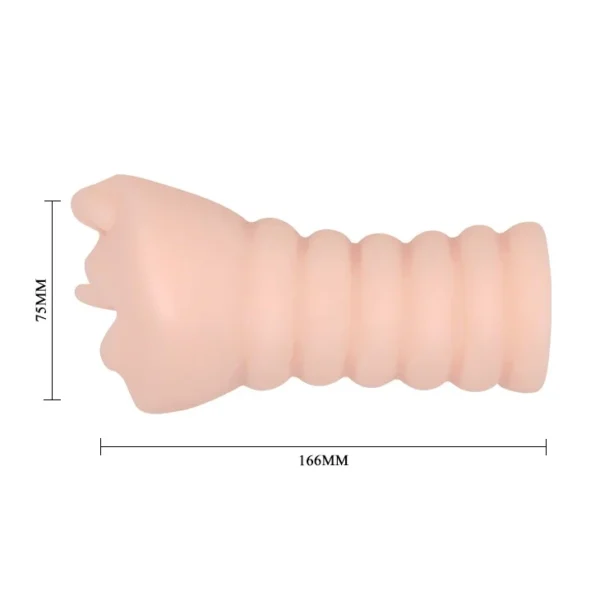 Masturbador oral realista Miranda de Crazy Bull, con textura interna acanalada para simular garganta profunda – Athenea Studios Sex Shop – juguete masculino de TPR suave, disponible en Bogotá, Medellín y toda Colombia.