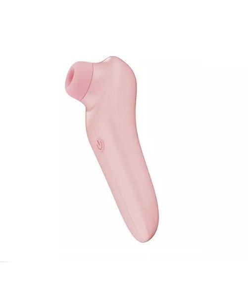Succionador de clítoris color rosa con boquilla de silicona médica y múltiples modos de succión – Athenea Studios Sex Shop – estimulador de clítoris por ondas de aire, disponible en Bogotá y toda Colombia