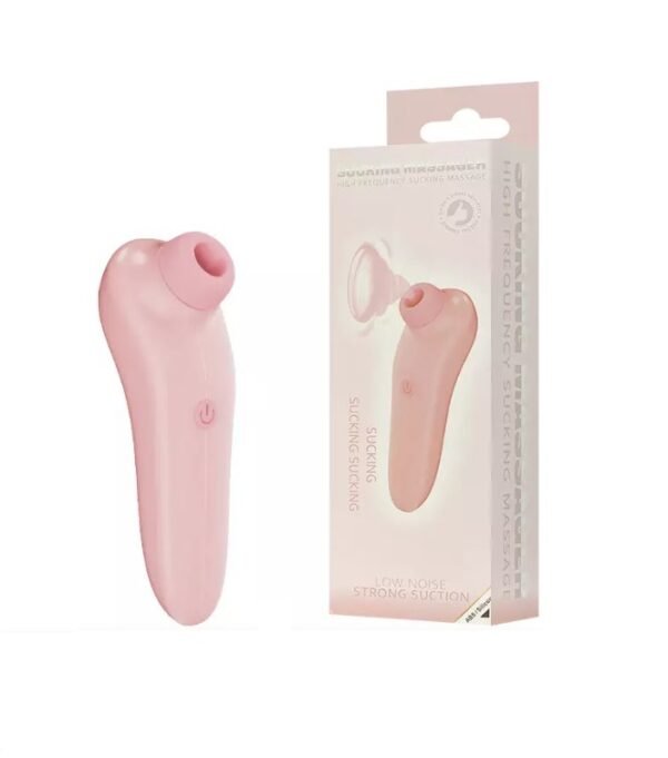 Succionador de clítoris color rosa con boquilla de silicona médica y múltiples modos de succión – Athenea Studios Sex Shop – estimulador de clítoris por ondas de aire, disponible en Bogotá y toda Colombia