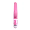 Vibrador Rabbit Antoine en silicona rosa con lengua giratoria, 12 funciones de vibración y 4 de rotación – Athenea Studios Sex Shop – para estimulación dual de punto G y clítoris, disponible en Bogotá, Medellín y toda Colombia.
