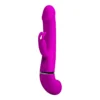 Vibrador Rabbit Henry color púrpura con función de chorro eyaculador (squirt) y 12 modos de vibración – Athenea Studios Sex Shop – juguete de silicona recargable para estimulación dual, disponible en Bogotá y toda Colombia