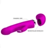 Vibrador Rabbit Henry color púrpura con función de chorro eyaculador (squirt) y 12 modos de vibración – Athenea Studios Sex Shop – juguete de silicona recargable para estimulación dual, disponible en Bogotá y toda Colombia