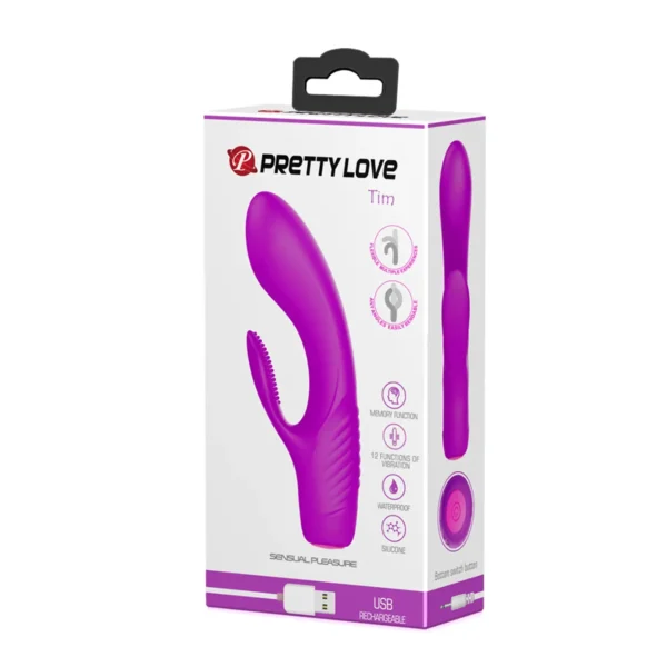 vibrador-rabbit-flexible-tim-pretty-love-12-funciones-athenea-studios-juguetes-sexuales (2) Vibrador Rabbit flexible Tim de Pretty Love en silicona magenta, con 12 funciones y brazo texturizado – Athenea Studios Sex Shop – juguete 100% sumergible para placer dual, disponible en Bogotá, Medellín y toda Colombia.
