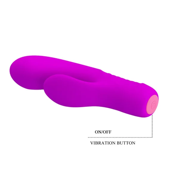 vibrador-rabbit-flexible-tim-pretty-love-12-funciones-athenea-studios-juguetes-sexuales (4) Vibrador Rabbit flexible Tim de Pretty Love en silicona magenta, con 12 funciones y brazo texturizado – Athenea Studios Sex Shop – juguete 100% sumergible para placer dual, disponible en Bogotá, Medellín y toda Colombia.