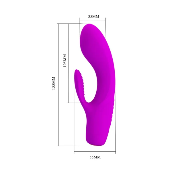 vibrador-rabbit-flexible-tim-pretty-love-12-funciones-athenea-studios-juguetes-sexuales (5) Vibrador Rabbit flexible Tim de Pretty Love en silicona magenta, con 12 funciones y brazo texturizado – Athenea Studios Sex Shop – juguete 100% sumergible para placer dual, disponible en Bogotá, Medellín y toda Colombia.