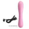 Vibrador Rabbit Hugo de Pretty Love en silicona híper suave color rosa, 12 funciones y 100% sumergible – Athenea Studios Sex Shop – juguete flexible para placer dual, disponible en Bogotá, Medellín y toda Colombia