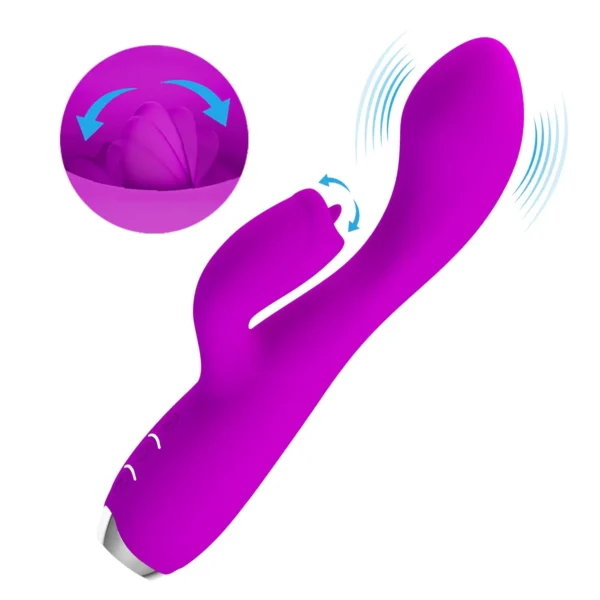 vibrador-rabbit-lengueta-movil-cosquilleo-12-funciones-athenea-studios-juguetes-sexuales (3) Vibrador Rabbit color púrpura con innovadora lengüeta de 3 modos de cosquilleo (tickling) y 12 de vibración – Athenea Studios Sex Shop – juguete sumergible de silicona para orgasmo dual, disponible en Bogotá y toda Colombia.
