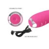 Vibrador Rabbit Molly color rosa con eje giratorio de 8 capas de perlas, 12 modos de vibración y 3 de rotación – Athenea Studios Sex Shop – para estimulación dual de punto G y clítoris, disponible en Bogotá, Medellín y toda Colombia.