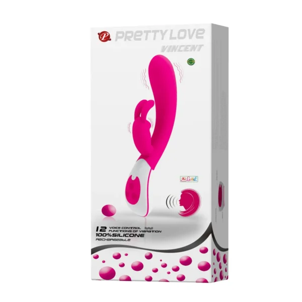 vibrador-rabbit-vincent-control-por-voz-12-funciones-athenea-studios-juguetes-sexuales (3) Vibrador Rabbit Vincent de Pretty Love con control por voz interactivo, 12 funciones de vibración y cuerpo de silicona – Athenea Studios Sex Shop – juguete recargable para placer dual, disponible en Bogotá y toda Colombia