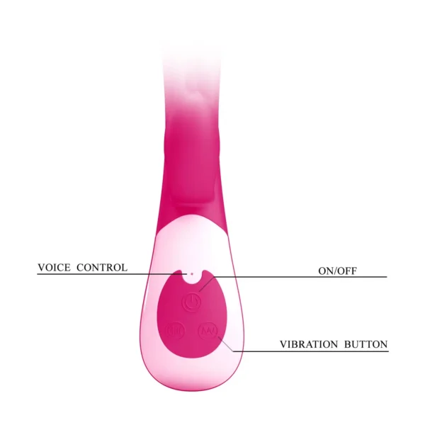vibrador-rabbit-vincent-control-por-voz-12-funciones-athenea-studios-juguetes-sexuales (5) Vibrador Rabbit Vincent de Pretty Love con control por voz interactivo, 12 funciones de vibración y cuerpo de silicona – Athenea Studios Sex Shop – juguete recargable para placer dual, disponible en Bogotá y toda Colombia