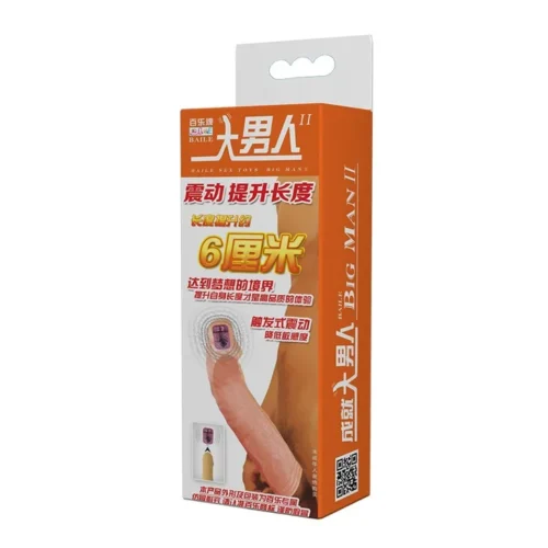 Funda extensora para pene estilo japonesa con textura de relieve y vibrador de impacto – Athenea Studios Sex Shop – juguete para engrosamiento y placer en pareja, disponible en Bogotá y toda Colombia