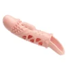 funda-extensora-vibradora-cecelia-punta-vibrante-anillo-athenea-studios-juguetes-sexuales (4) Funda extensora para pene Cecelia con vibrador en la punta y anillo testicular color piel – Athenea Studios Sex Shop – juguete para aumentar largo y grosor con vibración, disponible en Bogotá y toda Colombia