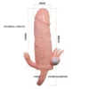 funda-pene-vibradora-brave-man-contacto-realista-athenea-studios-juguetes-sexuales (2) Funda para pene vibradora Brave Man con activación por contacto y anillo testicular – Athenea Studios Sex Shop – extensor inteligente realista para placer en pareja, disponible en Bogotá y toda Colombia