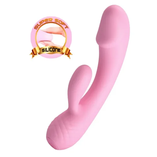 vibrador-rabbit-ron-silicona-algodon-memoria-athenea-studios-juguetes-sexuales Vibrador Rabbit Ron de silicona suave tacto algodón, color rosa, con 12 funciones y memoria inteligente – Athenea Studios Sex Shop – juguete recargable para estimulación de punto G y clítoris, disponible en Bogotá y toda Colombia